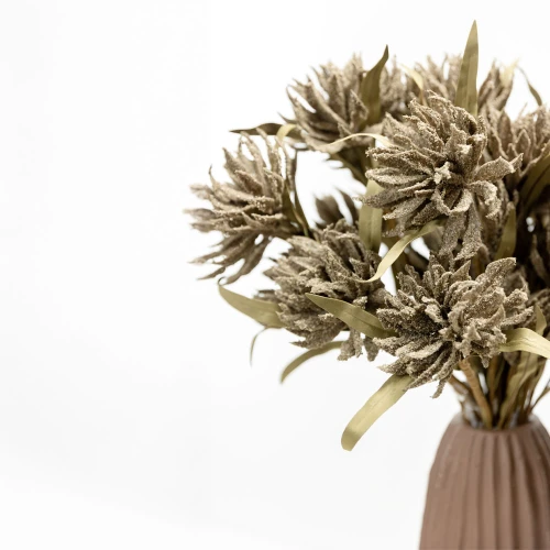 AROMA BLOSSOMS ΛΟΥΛΟΥΔΙ ΤΕΧΝΗΤΟ 57cm FOAM ΚΑΦΕ ΠΡΑΣΙΝΟ PVC