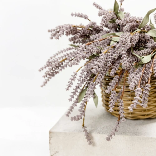 AROMA CHARM ΛΟΥΛΟΥΔΙ ΤΕΧΝΗΤΟ 70cm FOAM ΜΩΒ ΠΡΑΣΙΝΟ PVC