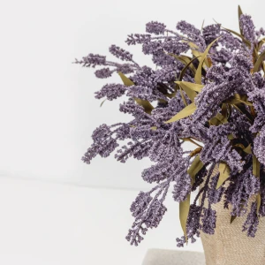 AROMA CHARM ΛΟΥΛΟΥΔΙ ΤΕΧΝΗΤΟ 55cm FOAM ΜΩΒ ΠΡΑΣΙΝΟ PVC