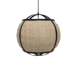 NUBIA ΦΩΤΙΣΤΙΚΟ ΟΡΟΦΗΣ 42x42x39cm ΣΧΟΙΝΙ ΦΥΣΙΚΟ ΜΑΥΡΟ BAMBOO