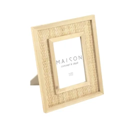 KAMIRA S ΚΟΡΝΙΖΑ 25x2x30cm RATTAN ΦΥΣΙΚΟ ΓΥΑΛΙ