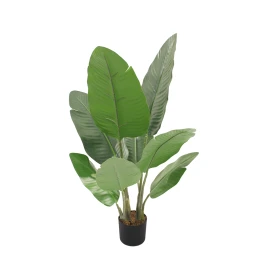 BANANA ΔΕΝΤΡΟ ΤΕΧΝΗΤΟ ΣΕ ΓΛΑΣΤΡΑ 75cm PEVA ΠΡΑΣΙΝΟ