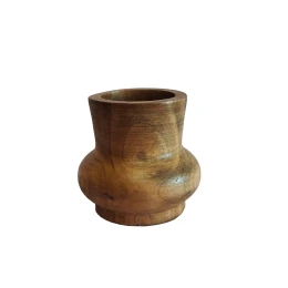 CEDAR ΒΑΖΟ 23x23x21cm ΞΥΛΟ ΚΑΦΕ