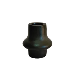 NUBIA ΒΑΖΟ 19x19x21cm ΞΥΛΟ ΜΑΥΡΟ