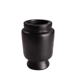 NUBIA ΒΑΖΟ 14x14x20cm ΞΥΛΟ ΜΑΥΡΟ
