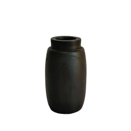 NUBIA ΒΑΖΟ 13x13x22cm ΞΥΛΟ ΜΑΥΡΟ