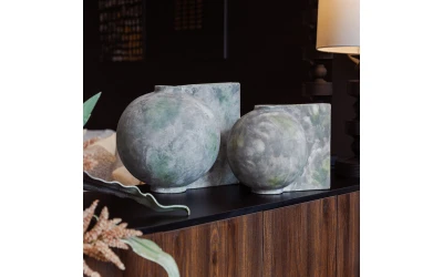 ALKISTIS ΒΑΖΟ 30x23x25cm ΚΕΡΑΜΙΚΟ ΓΚΡΙ
