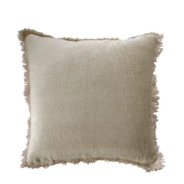 BELUD ΔΙΑΚΟΣΜΗΤΙΚΟ ΜΑΞΙΛΑΡΙ 45x45cm ΥΦΑΣΜΑ ΜΠΕΖ POLYESTER