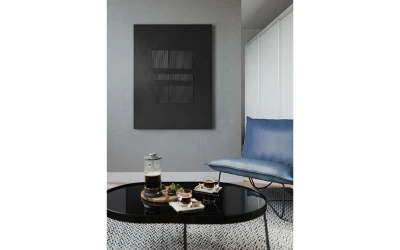 BLACKSTORM ΠΙΝΑΚΑΣ ΔΙΑΚΟΣΜΗΤΙΚΟΣ 75x100x3cm ΚΑΜΒΑΣ ΜΑΥΡΟ ΞΥΛΟ