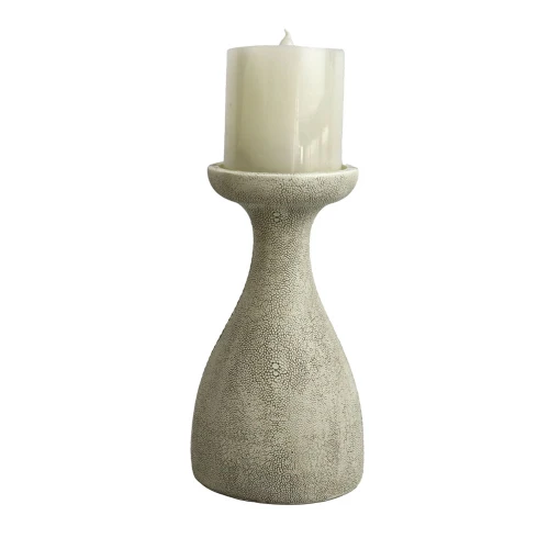 TERZO.I ΔΙΑΚΟΣΜΗΤΙΚΟ ΚΗΡΟΠΗΓΙΟ 12x10x22cm POLYRESIN STONE GREY