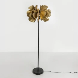 BLOSSOM ΦΩΤΙΣΤΙΚΟ ΕΠΙΔΑΠΕΔΙΟ 49x49x149cm ΜΕΤΑΛΛΟ BROWN GOLD ΜΑΥΡΟ
