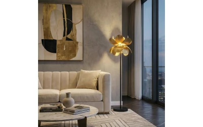 BLOSSOM ΦΩΤΙΣΤΙΚΟ ΕΠΙΔΑΠΕΔΙΟ 44x44x152cm ΜΕΤΑΛΛΟ BROWN GOLD