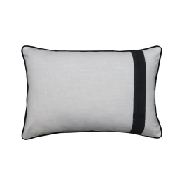 ISLE B ΔΙΑΚΟΣΜΗΤΙΚΟ ΜΑΞΙΛΑΡΙ 60x40cm ΥΦΑΣΜΑ ΛΕΥΚΟ ΜΑΥΡΟ