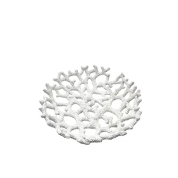 CORAIL S ΔΙΣΚΟΣ ΔΙΑΚΟΣΜΗΣΗΣ 32x32x8cm POLYRESIN ΑΣΠΡΟ