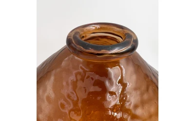 BOCAL ΒΑΖΟ 25x25x25cm ΓΥΑΛΙ CARAMEL