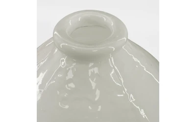 BOCAL ΒΑΖΟ 25x25x25cm ΓΥΑΛΙ ΑΣΠΡΟ