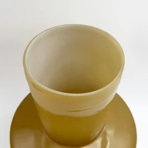 OPAC ΒΑΖΟ 20x20x25cm ΓΥΑΛΙ LIME
