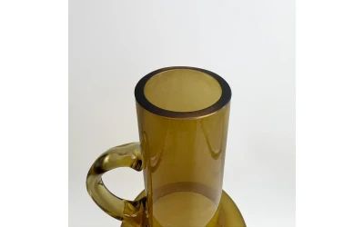 ARTISAN ΒΑΖΟ 14x14x35cm ΓΥΑΛΙ CARAMEL