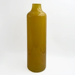 FINO ΒΑΖΟ 12x12x40cm ΓΥΑΛΙ CARAMEL