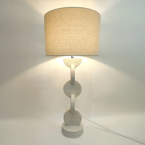 PRISMA ΦΩΤΙΣΤΙΚΟ ΕΠΙΤΡΑΠΕΖΙΟ 38x38x84cm RESIN ΜΠΕΖ ΛΙΝΟ ΜΠΕΖ