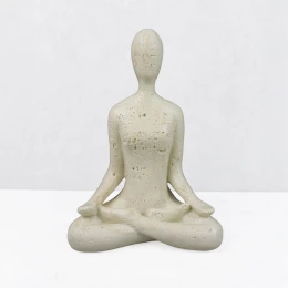 MORPH III ΔΙΑΚΟΣΜΗΤΙΚΟ ΣΩΜΑ 13x8x18cm RESIN ΜΠΕΖ