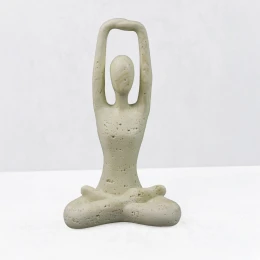 MORPH VI ΔΙΑΚΟΣΜΗΤΙΚΟ ΣΩΜΑ 13x8x21cm RESIN ΜΠΕΖ