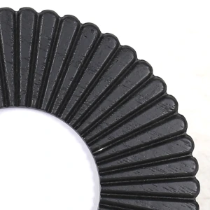 OROS ΚΟΡΝΙΖΑ 20x2x20cm MDF ΜΑΥΡΟ ΓΥΑΛΙ