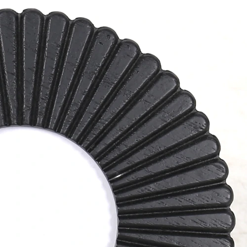 OROS ΚΟΡΝΙΖΑ 20x2x20cm MDF ΜΑΥΡΟ ΓΥΑΛΙ