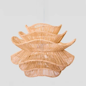 AURORA ΦΩΤΙΣΤΙΚΟ ΟΡΟΦΗΣ 61x47cm RATTAN ΦΥΣΙΚΟ