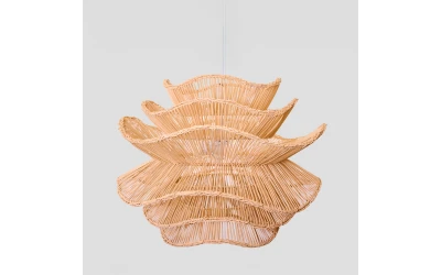 AURORA ΦΩΤΙΣΤΙΚΟ ΟΡΟΦΗΣ 61x47cm RATTAN ΦΥΣΙΚΟ