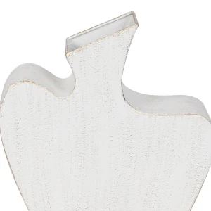 NIRA ΒΑΖΟ 27x8x30cm ΜΕΤΑΛΛΟ ΛΕΥΚΟ