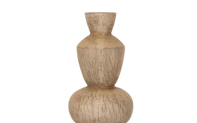 AEON ΔΙΑΚΟΣΜΗΤΙΚΟ 26x26x71cm MgO ΓΚΡΙ ΑΝΤΙΚΕ ΑΝΟΙΧΤΟ