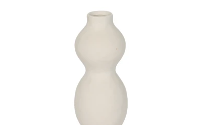 AIRA ΒΑΖΟ 13x13x39cm ΚΕΡΑΜΙΚΟ ΛΕΥΚΟ