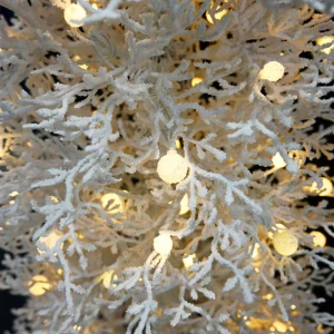 GLOW DELUX ΧΡΙΣΤΟΥΓΕΝΝΙΑΤΙΚΟ ΔΕΝΤΡΟ ΧΙΟΝΙΣΜΕΝΟ ΜΕ LED 80x80x180cm PE/PVC ΛΕΥΚΟ LED/COPPER