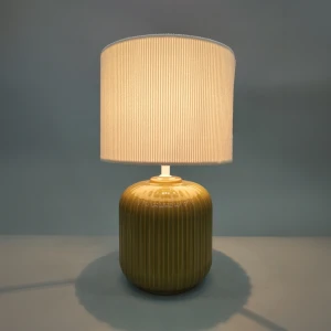 NIM ΦΩΤΙΣΤΙΚΟ ΕΠΙΤΡΑΠΕΖΙΟ 20x20x34cm ΚΕΡΑΜΙΚΟ ΛΑΔΙ ΥΦΑΣΜΑ ΛΕΥΚΟ