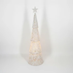 SAPIN XMAS ΦΩΤΙΣΤΙΚΟ 21x21x69.5cm ΣΙΔΕΡΟ ΛΕΥΚΟ
