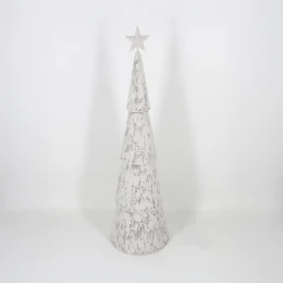 SAPIN XMAS ΦΩΤΙΣΤΙΚΟ 27x27x90.5cm ΣΙΔΕΡΟ ΛΕΥΚΟ