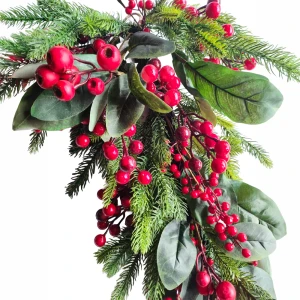 HIVER ΧΡΙΣΤΟΥΓΕΝΝΙΑΤΙΚΟ ΚΛΑΔΙ ΜΕ ΓΚΙ 71cm POLYFOAM ΠΡΑΣΙΝΟ ΚΟΚΚΙΝΟ PVC