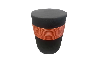 BELT SIDE TABLE ΜΑΥΡΟ ΚΕΡΑΜΙΔΙ 38.5x38.5x52cm