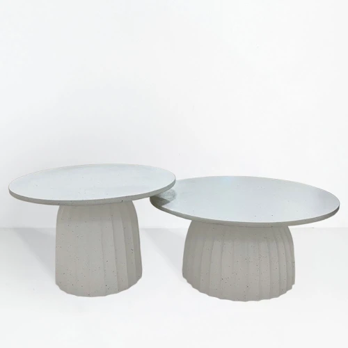 TOLEDO COFFEE TABLE ΛΕΥΚΟ ΜΕ PATTERN 60x60x40cm
