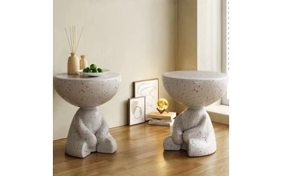 BEAR SIDE TABLE TERRAZZO 38x38x43cm