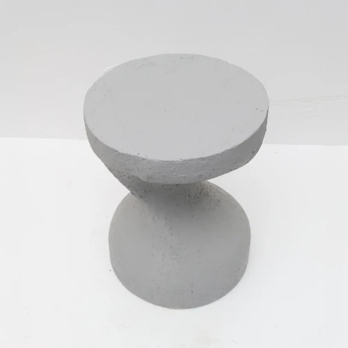INDUSTRIAL SIDE TABLE ΓΚΡΙ 39.5x39.5x52.5cm