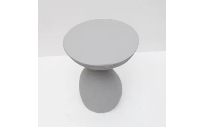 INDUSTRIAL SIDE TABLE ΓΚΡΙ ΑΝΟΙΧΤΟ 40.5x40.5x51cm