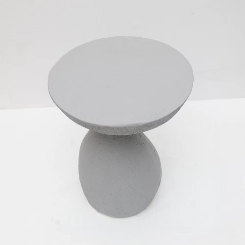 INDUSTRIAL SIDE TABLE ΓΚΡΙ ΑΝΟΙΧΤΟ 40.5x40.5x51cm
