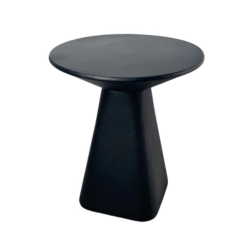 TRITON SIDE TABLE ΜΑΥΡΟ 46x46x52cm