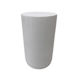 STYLOS SIDE TABLE ΛΕΥΚΟ 34x34x58cm