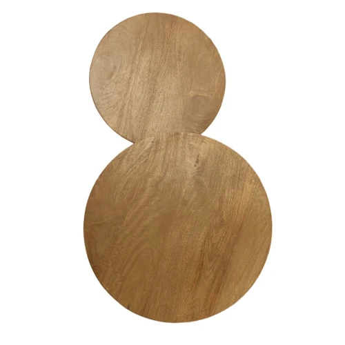 WABI SIDE TABLE SET 2ΤΕΜ ΦΥΣΙΚΟ 50x50x60cm
