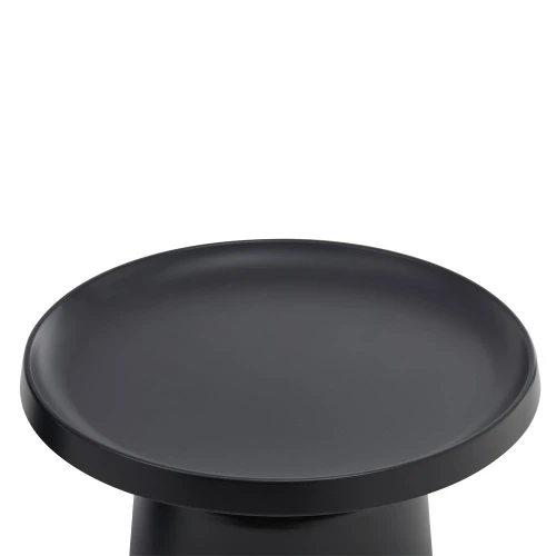 MOUSSE COFFEE TABLE SET 2ΤΕΜ ΜΑΥΡΟ ΜΑΤ 70x70x50cm