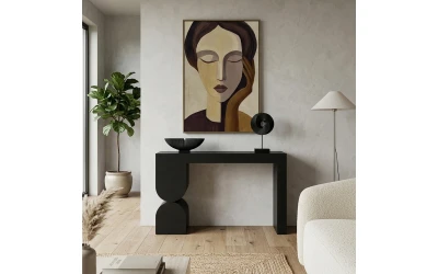 ARCHES ΚΟΝΣΟΛΑ ΜΑΥΡΟ 120x32x75cm