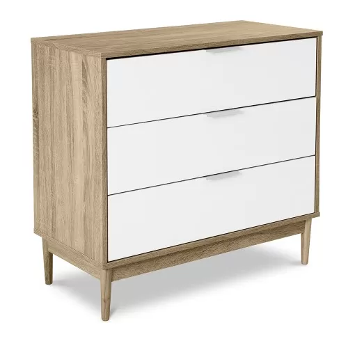 SCANDI ΣΥΡΤΑΡΙΕΡΑ 3ΣΥΡΤΑΡΙΑ SONOMA ΛΕΥΚΟ 80x39.5x77cm